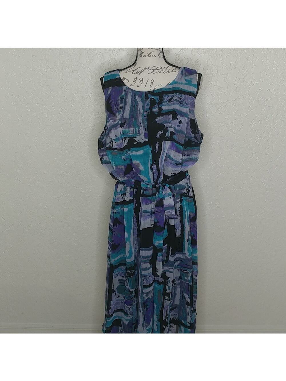 AA Studio Abstract Print Dress Size 20W